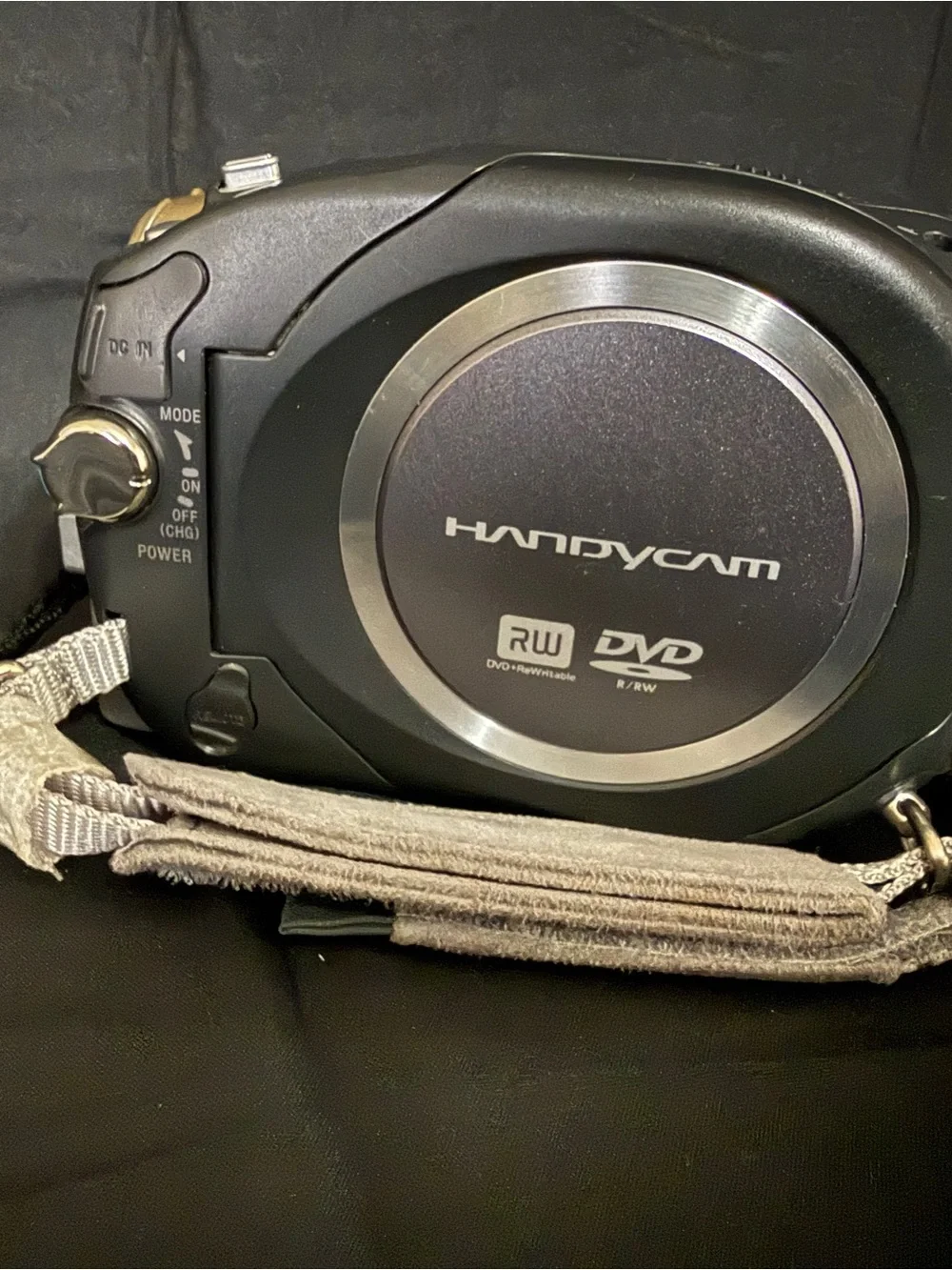 Sony Black and Silver Handycam Camcorder with Remote & Cables